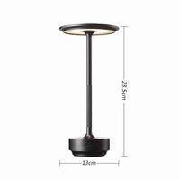 1 x RAW Customer Returns Meanyee Wireless Table Lamp Metal Table Lamp Waterproof Dimmable Rechargeable Table Lamp Silver  - RRP €50.41