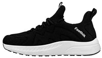 1 x RAW Customer Returns Feethit Sneakers Men s Trainers or Work Shoes, Casual Outdoor Fitness Sports, Comfortable, Lightweight and Breathable, Black White 43 EU - RRP €29.99