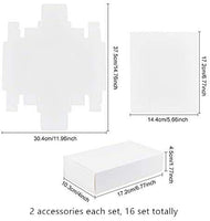 1 x RAW Customer Returns BENECREAT 16 Pack White Kraft Cardboard Box Drawer Shaped Paper Box 17.2x10.3x4.5cm Gift Boxes for, Anniversary, Jewelry Packaging, Sweet, Gift - RRP €17.19