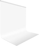 1 x RAW Customer Returns UTEBIT Photo Backgrounds White, 2x3m 6.6x9.8ft Photo Canvas Cloth Background Polyester Foldable for Photography, Fashion Photography, Video Recording and Television Clamps Not Included  - RRP €29.5