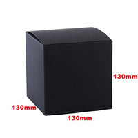 2 x RAW Customer Returns STRBOXONG Black Kraft Paper Gift Boxes, 130x130x130mm, Small Empty Gift Boxes with Lids for Gifts, Cute Gift Boxes for Party, Wedding or Birthday Pack of 25  - RRP €39.98