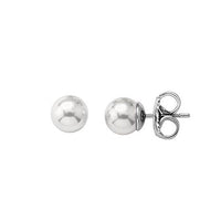 1 x RAW Customer Returns Majorica 00324.01.2.000.701.1 Ladies Earrings Pearl 8 mm Print, Sterling Silver, Pearl - RRP €41.15