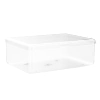 1 x RAW Customer Returns BENECREAT 6 Pack Rectangular Plastic Box 14.4x10.8x4.75cm Transparent Storage Box with Flip Lid for Small Items, Pills, Herbs, Beads - RRP €23.44