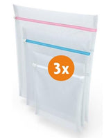 10 x Brand New LaundrySpecialist BRA LAUNDRY BAGS Set of 3 - Laundry nets for the washing machine - Zippered laundry bag for bras, baby clothes and socks etc. - Reusable and durable - RRP €160.8