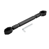 1 x RAW Customer Returns Universal Adjustable Motorcycle Motorbike Handlebar Handle Bar Mount and Clamp Bar Crossbar Set Aluminum Alloy Motorcycle Balance Bar 22mm Clamp Diameter Black  - RRP €21.6