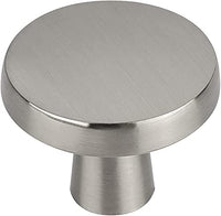 1 x RAW Customer Returns LONTAN 4 pieces furniture knobs silver matt cabinet knobs stainless steel handles round furniture knob polished nickel cabinet knobs furniture knob brushed one hole drawer knobs - RRP €11.65