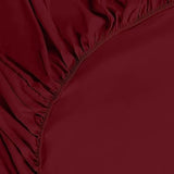 1 x RAW Customer Returns Utopia Bedding - Set of 2 Fitted Sheets 180x200cm - Burgundy - Brushed Microfiber Fitted Sheet - 35cm Deep Pocket - RRP €15.68