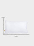 1 x RAW Customer Returns GM Soft Cloud Pillow for Bed 50x80 cm Pillow Set of 2 Inner Pillows 100 Cotton Hypoallergenic and Breathable Fresh Made in Italy - RRP €28.16