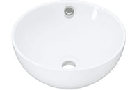 1 x RAW Customer Returns Washbasin for your Main and Guest Bathroom Waschbecken24 38x38x16cm, White A87  - RRP €66.11