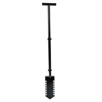 1 x RAW Customer Returns CStern root spade with saw, gardening spade, pointed shovel spade with double serrated blade, garden root cutter with T-shaped handle, serrated shovel root saw for metal detection, transplantation - RRP €42.29