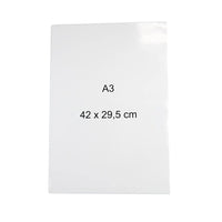 1 x RAW Customer Returns Pack of 5 transparent sleeves A3, A4 or A5 format A3 297 x 420 mm  - RRP €62.0