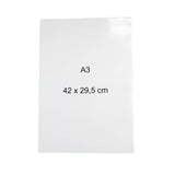 1 x RAW Customer Returns Pack of 5 transparent sleeves A3, A4 or A5 format A3 297 x 420 mm  - RRP €62.0