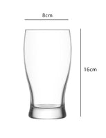 1 x Brand New UNISHOP set of 6 beer glasses, 58 cl, transparent glasses, dishwasher safe - RRP €22.61