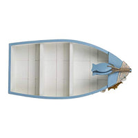 1 x RAW Customer Returns Out of the blue Decoration object Fishing Boat - 3 shelves Dimensions 42 x 20.5 x 6 cm - RRP €21.99