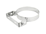 1 x RAW Customer Returns Adjustable heavy stainless steel fixing collar for flue pipe 160 mm  - RRP €9.83