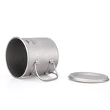 1 x RAW Customer Returns Keith 300ml 900ml Titanium Cup Outdoor Tableware Camping Travel Foldable Handle Cup 650ml  - RRP €46.39