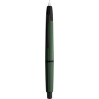 1 x RAW Customer Returns Majohn A2 Press Fountain Pen Extra Fine Nib with Box, Retractable Green Resin Ink Pen with Converter Writing Pen Set Black Clip Version  - RRP €37.37