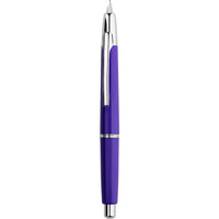 1 x RAW Customer Returns Majohn A2 Press Fountain Pen Extra Fine Nib with Box, Retractable Purple Resin Ink Pen with Converter Writing Pen Set Silver Clip Version  - RRP €37.99