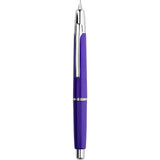 1 x RAW Customer Returns Majohn A2 Press Fountain Pen Extra Fine Nib with Box, Retractable Purple Resin Ink Pen with Converter Writing Pen Set Silver Clip Version  - RRP €37.99