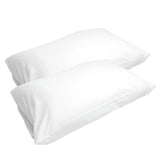 8 x Brand New Emma Essentials Microfiber Pillowcase 65x65 cm, White, Set of 2 Pillowcases with Zipper - RRP €87.92