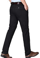 1 x RAW Customer Returns Kuson Men s Pants, Anti-Wrinkle 100 Cotton, Regular Size, Straight, Casual Size 36, A-Black - RRP €32.39