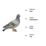 1 x RAW Customer Returns Vivid arts- British birds- Realistic resin dove ornament - RRP €37.99