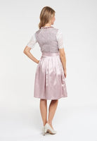 1 x RAW Customer Returns Alpenm rchen Midi Dirndl from Exclusive Collection including lace apron, old pink, 38 - RRP €102.9