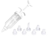 2 x Brand New Kasahome Plastic Cake Syringe with 8 Plastic Tips - RRP €38.4