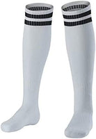 1 x Brand New YIXIPAZH 2 Pairs Soccer Shin Guards 2 Pairs Soccer Socks for Adults and Youths, Protective Gear Football Equipment for Kids Boys Girls Large Size, White Black  - RRP €17.14