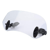 1 x RAW Customer Returns Motorcycle Windshield Spoiler, Clip-On Windshield Extension Spoiler, Adjustable Windscreen Air Deflector Gray  - RRP €23.14