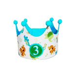 14 x Brand New Birthday crown children, birthday crown girls, birthday crown fabric, crown birthday for girls boys with interchangeable numbers from 1-5 - RRP €125.86