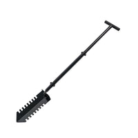 1 x RAW Customer Returns CStern root spade with saw, gardening spade, pointed shovel spade with double serrated blade, garden root cutter with T-shaped handle, serrated shovel root saw for metal detection, transplantation - RRP €42.29