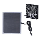 1 x RAW Customer Returns banapoy Solar Panel Fan Kit, 6W Monocrystalline Silicon Solar Fan with Protective Net for Camping, Shed, Greenhouse, Home, Outdoor, Waterproof Portable Solar Powered Fan - RRP €27.04