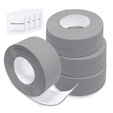 1 x RAW Customer Returns Senbaler 4 Rolls Bathroom Seal, Self-Adhesive Sealing Strip, Adhesive Sealing Tape, Waterproof Caulking Strip for Kitchen Bathtub Shower Gray  - RRP €11.75