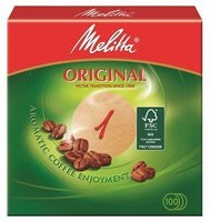 1 x RAW Customer Returns 500 x round filters coffee filters Melitta Original 1 round natural brown  - RRP €11.39