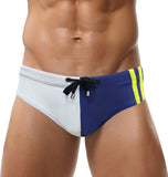 1 x RAW Customer Returns SEAUR - Men s briefs, short, tight swimming briefs, beach, swimming pool, boys swimming trunks, quick-drying with removable pad, low seat, water sports, classic swimming swim briefs, dark blue - RRP €22.04