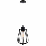 1 x Brand New Vecys E27 Vintage Pendant Lamp Vintage Industrial Chandelier Vintage Industrial Metal Cage Ceiling Lamp Metal Cage Shade Diameter 11.5CM 4.53IN - RRP €16.99