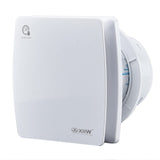 1 x RAW Customer Returns XIIW bathroom fan 100mm with humidity sensor exhaust fan adjustable run-on time, with timing wall fan Silent, with backflow flap 95m h, 12 watts 34dB for bathroom, toilet, kitchen - RRP €41.34