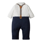 1 x RAW Customer Returns LEONARDINO Baby Boys Clothing Set Baptism Boy 5-piece with bow tie vest hat gentleman long sleeve suit Outfit for festive occasions birthday Wedding - RRP €40.01