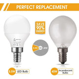 1 x RAW Customer Returns LOHAS E14 LED lamp, 5.5W LED light bulb E14, equivalent to 40W light bulb, warm white 3000K, 500 lumens, not dimmable, P45 SES E14 LED lamps, 240 beam angle, energy saving lamp, 6 pieces - RRP €12.1