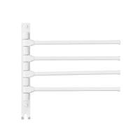 1 x RAW Customer Returns G rbach aluminum towel rail towel rail white HH-4MW  - RRP €20.17