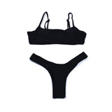 1 x RAW Customer Returns meioro Bikini Sets for Women Push Up Thong Low Waist Swimsuit Bikini Set Swimwear Beachwear - RRP €27.99