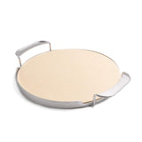 1 x RAW Customer Returns Onlyfire 33.52cm pizza stone with handle holder for pizza oven, gas grill, charcoal grill, kamado, for Weber Gourmet BBQ System - RRP €39.14