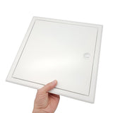 1 x RAW Customer Returns Inspection flap 30x30cm PREMIUM with square lock - sheet steel white 4 square lock 300x300mm inspection door Maintenance hatch Service flap Bathtub inspection door - RRP €26.99