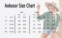 1 x RAW Customer Returns Aokosor Long Sleeve Shirt Women Casual Pullover V-Neck Sweater Lightweight Autumn Knitted Sweater Tops Khaki XL - RRP €10.07