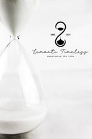 1 x RAW Customer Returns Lemonti Timeless hourglass made of glass 15 minutes in white also in 10 15 30 45 60 min as decoration for the office, kitchen and time indication for children  - RRP €20.16