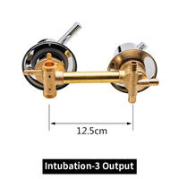 1 x RAW Customer Returns AFUDER Wall Mounted Shower Room 2 3 4 5 Ways Water Outlet Brass Shower Faucet Screw or Intubation Copper Mixing Valve Cold Hot Water Mixer Brass Chrome Plated - RRP €62.99