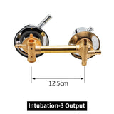 1 x RAW Customer Returns AFUDER Wall Mounted Shower Room 2 3 4 5 Ways Water Outlet Brass Shower Faucet Screw or Intubation Copper Mixing Valve Cold Hot Water Mixer Brass Chrome Plated - RRP €62.99