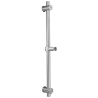 1 x RAW Customer Returns Tecmolog shower rail stainless steel shower rail variable wall rail shower variable shower rail 66cm, brushed nickel, SBH156 - RRP €30.13