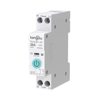 1 x RAW Customer Returns TONGOU DIY Zigbee Smart Switch 25A Smart Relay Switch Compatible with Alexa Google Assistant iOS Android App TUYA Smart Life APP Remote Control Voice Control and Time Measurement - RRP €23.39